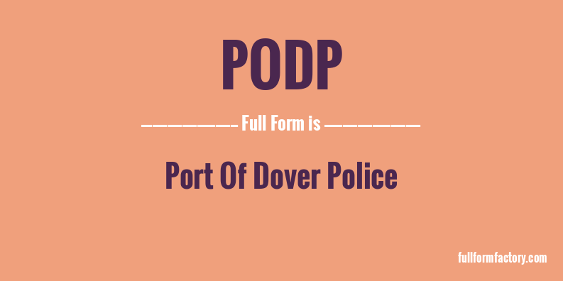 podp-full-form