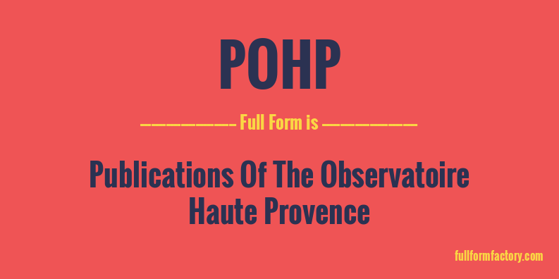 pohp-full-form
