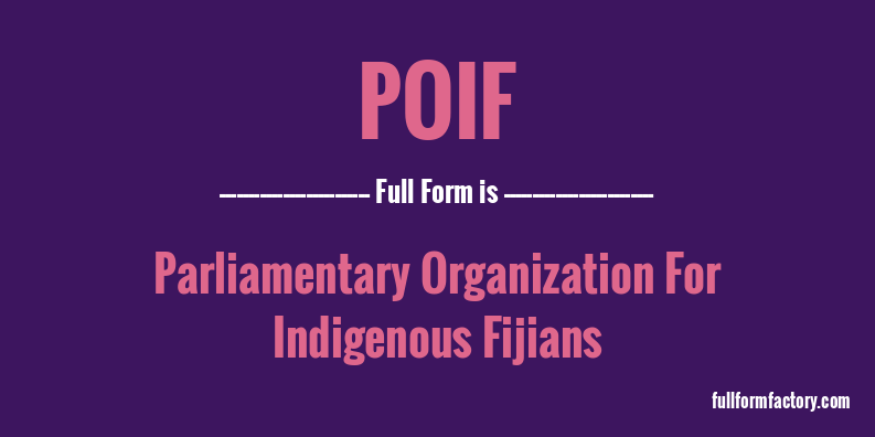 poif-full-form