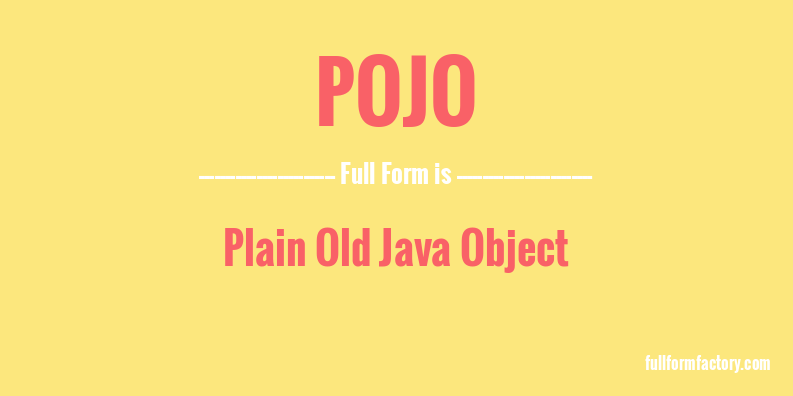 pojo-full-form