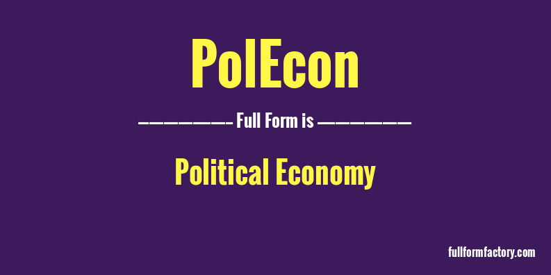 polecon-full-form