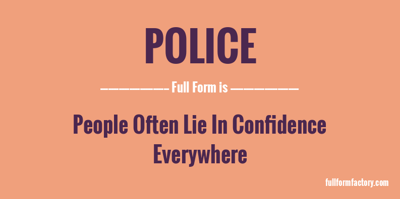 police-full-form