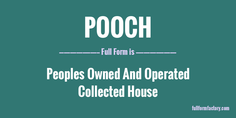 pooch-full-form