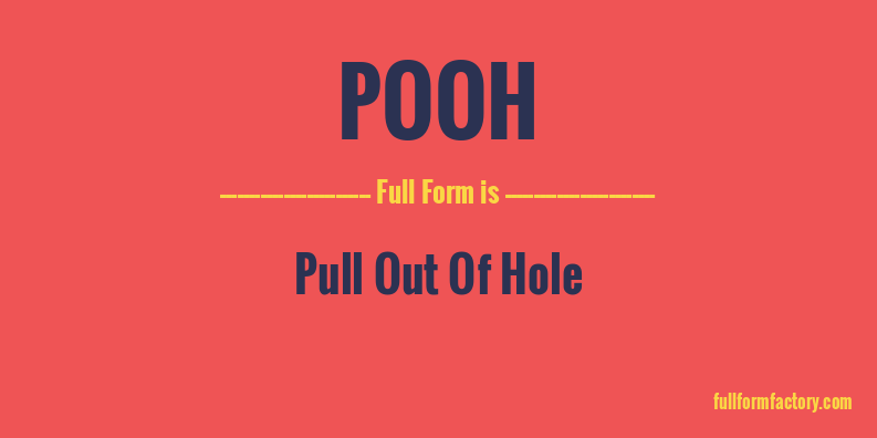 pooh-full-form