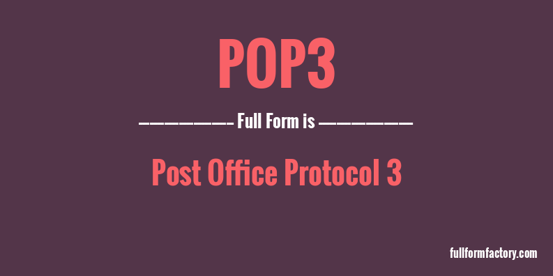 pop3-full-form