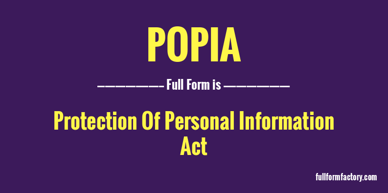 popia-full-form