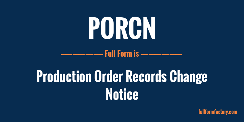 porcn-full-form