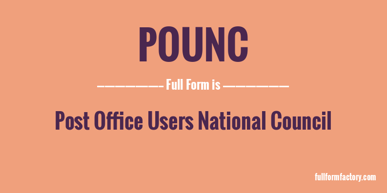 pounc-full-form