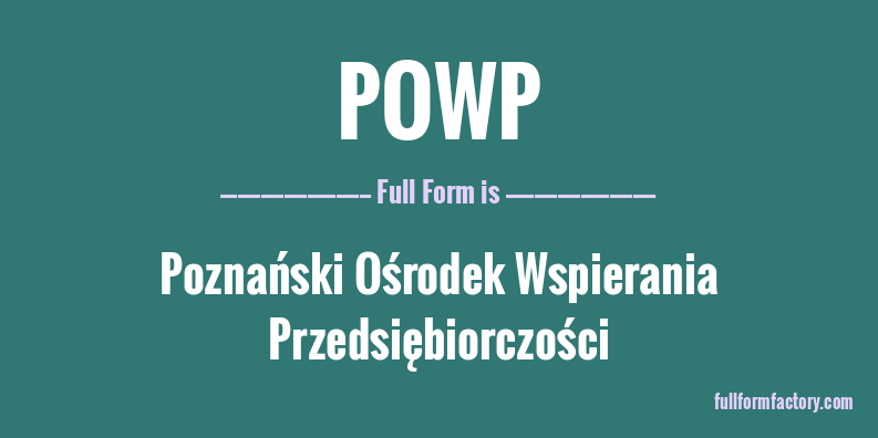 powp-full-form