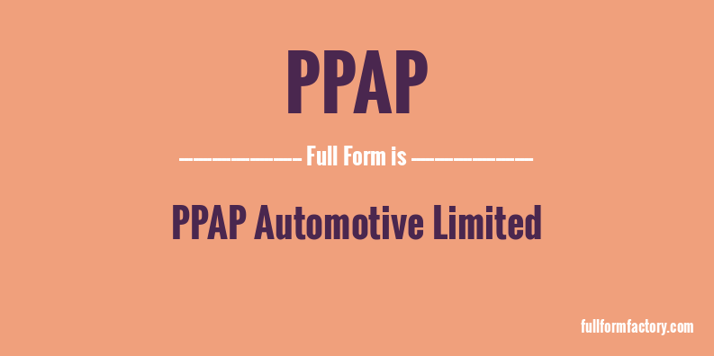 ppap-full-form