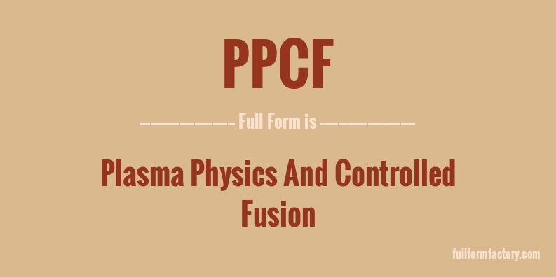 ppcf-full-form