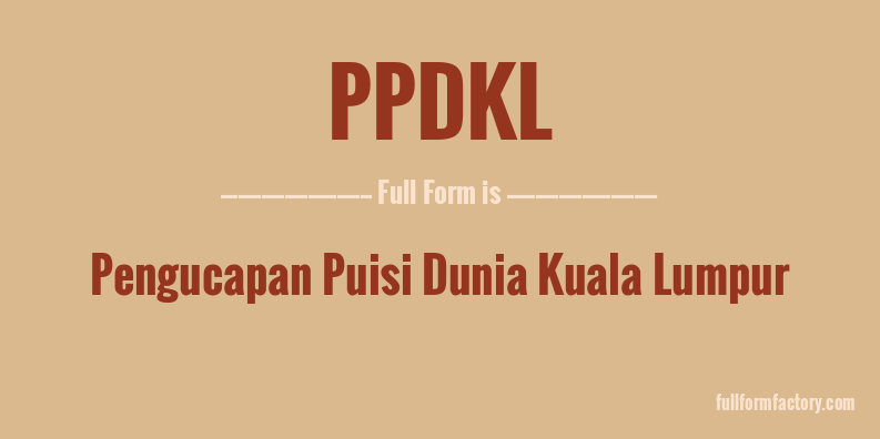 ppdkl-full-form
