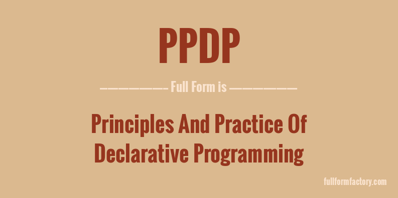 ppdp-full-form
