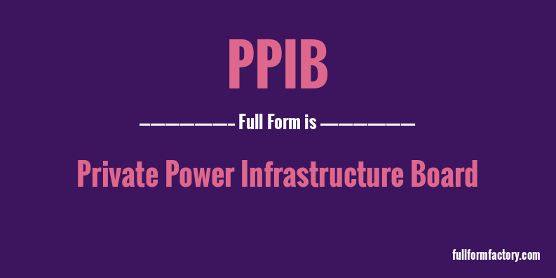 ppib-full-form