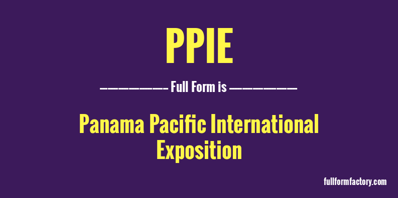 ppie-full-form