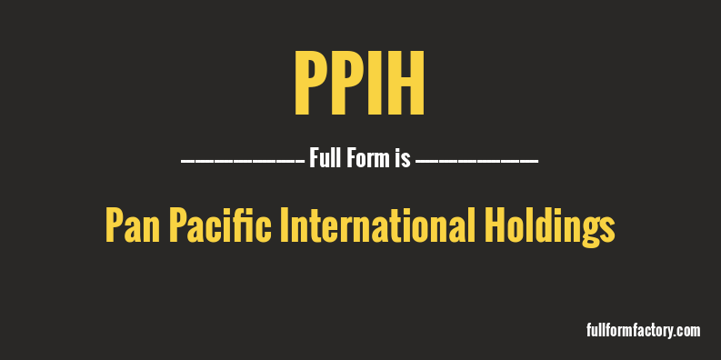 ppih-full-form