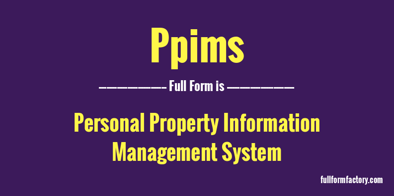 ppims-full-form