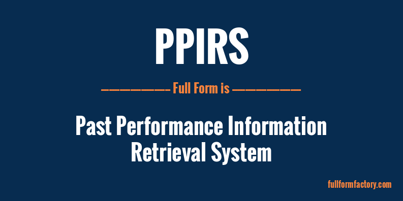 ppirs-full-form