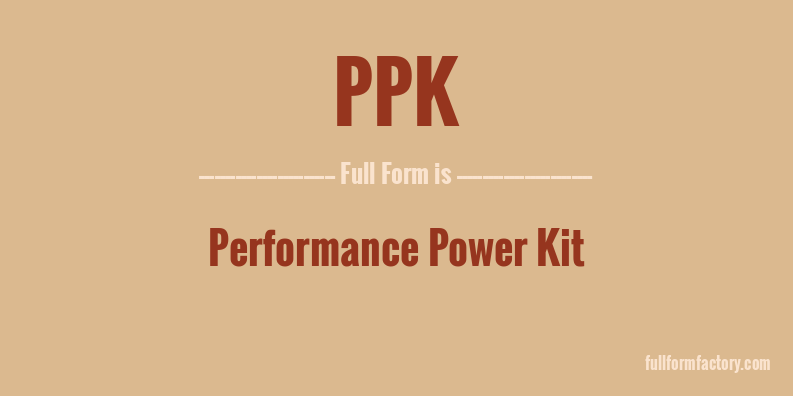 ppk-full-form