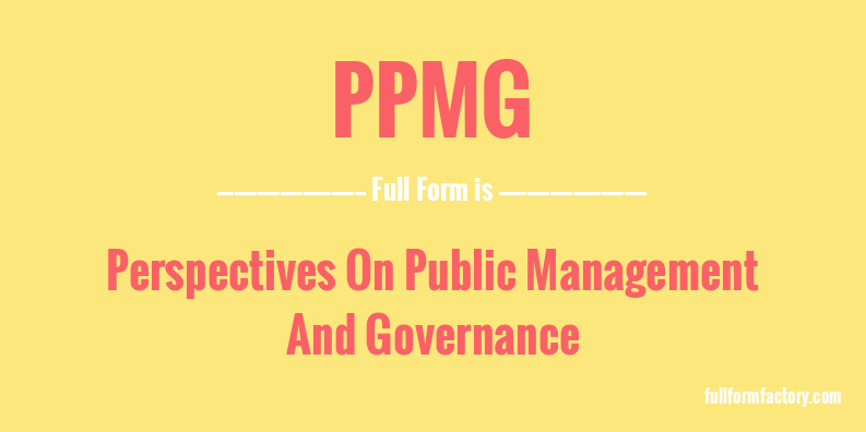 ppmg-full-form