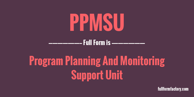 ppmsu-full-form