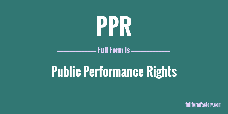 ppr-full-form