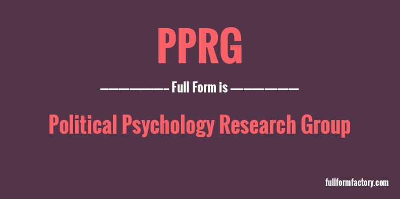 pprg-full-form