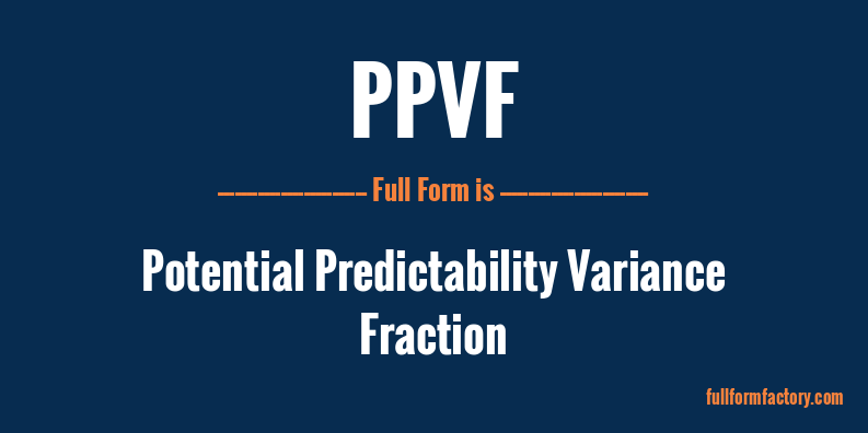 ppvf-full-form