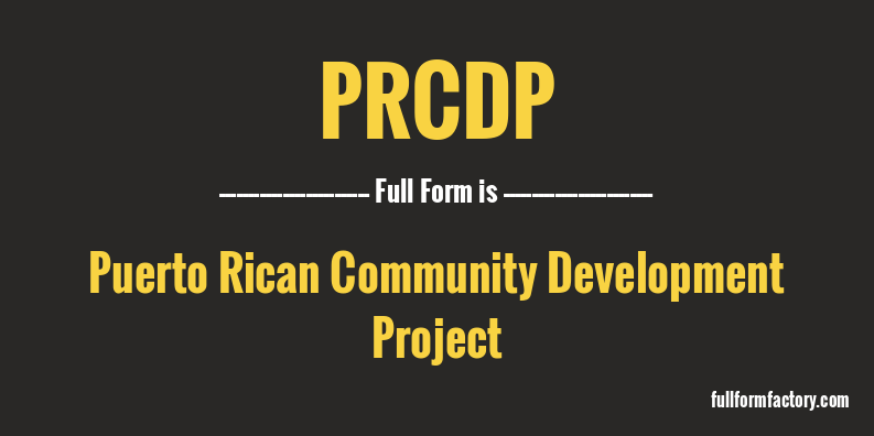 prcdp-full-form