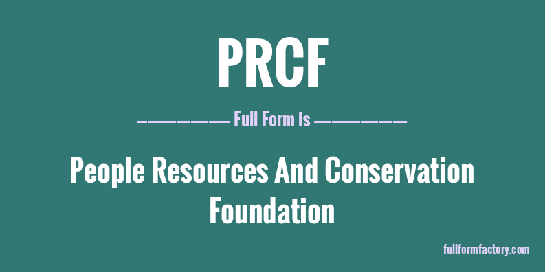 prcf-full-form