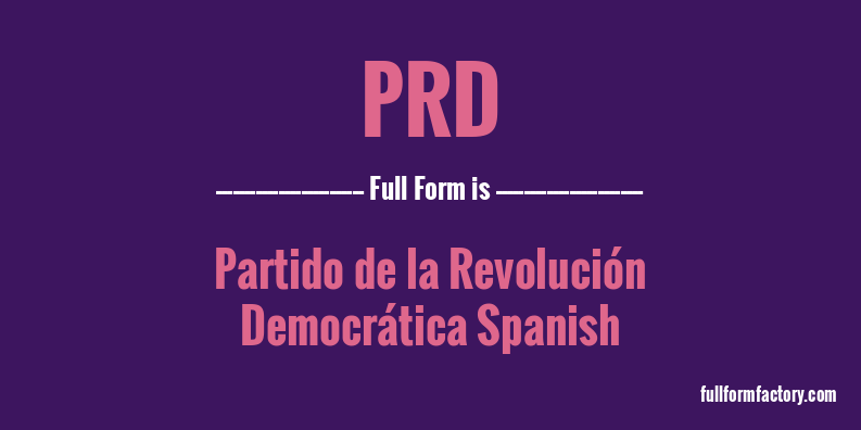 prd-full-form