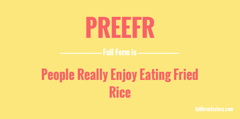 preefr-full-form