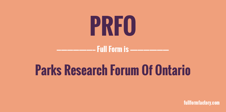 prfo-full-form