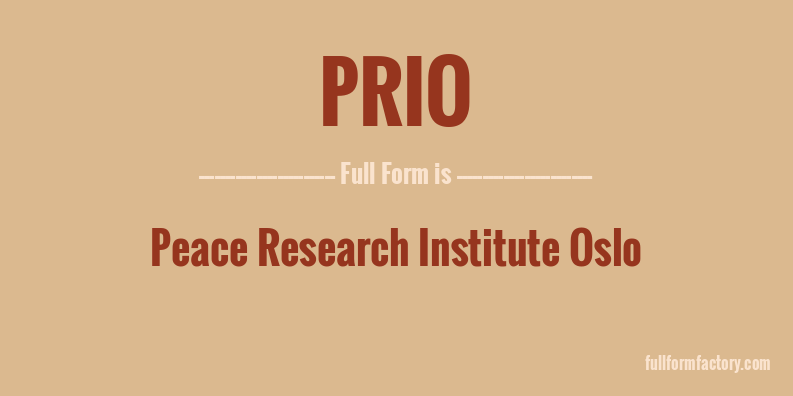 prio-full-form