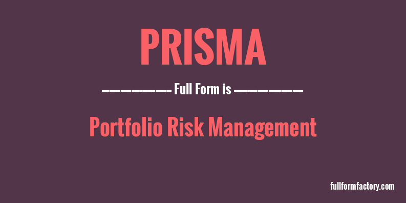 prisma-full-form