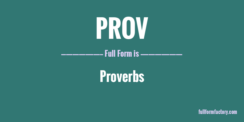 prov-full-form