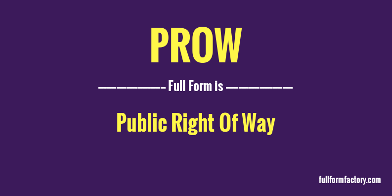 prow-full-form