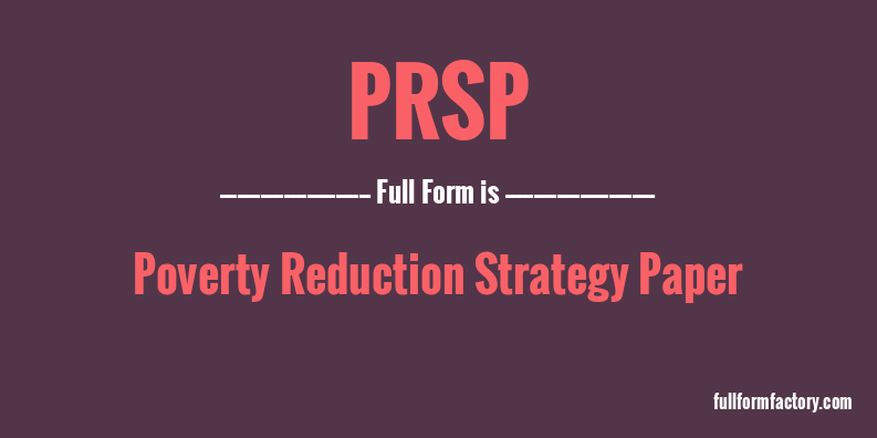 prsp-full-form