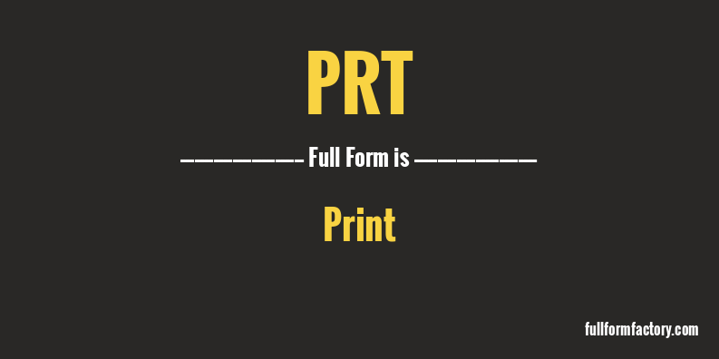 prt-full-form