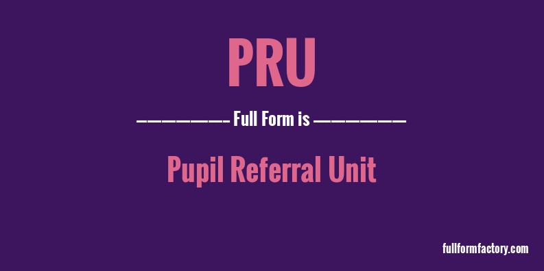 pru-full-form