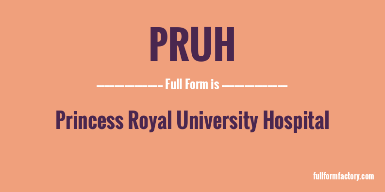 pruh-full-form