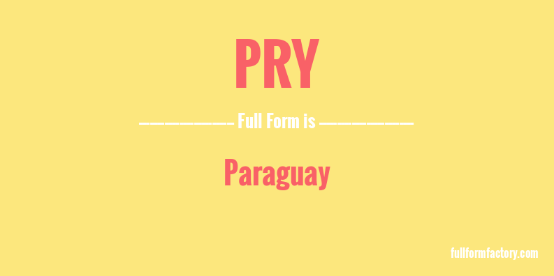 pry-full-form