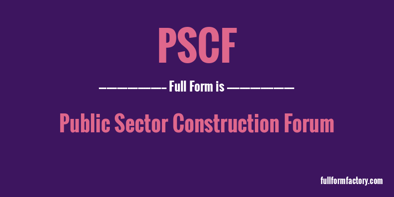 pscf-full-form