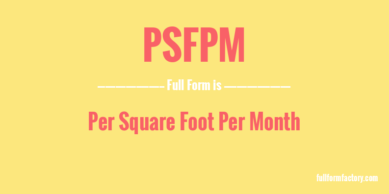 psfpm-full-form