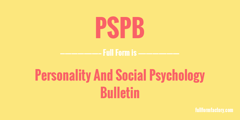 pspb-full-form