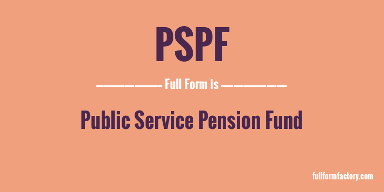 pspf-full-form
