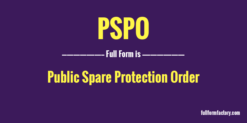 pspo-full-form