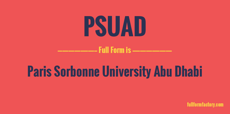 psuad-full-form