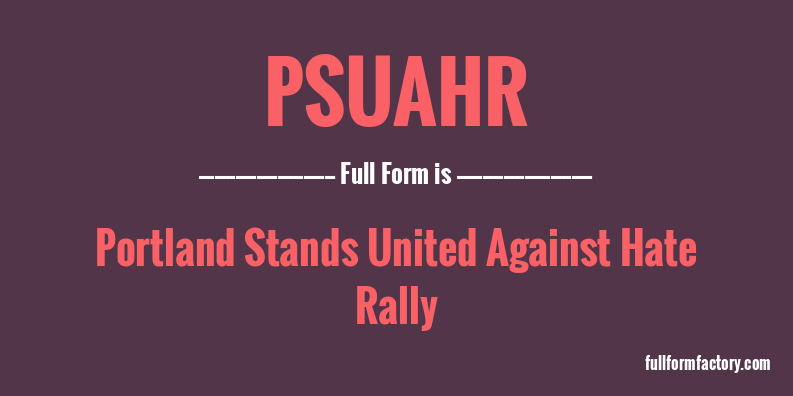 psuahr-full-form