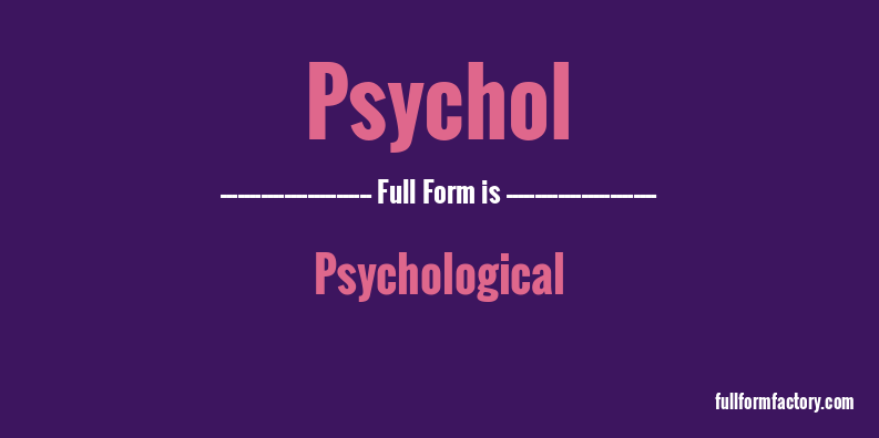 psychol-full-form